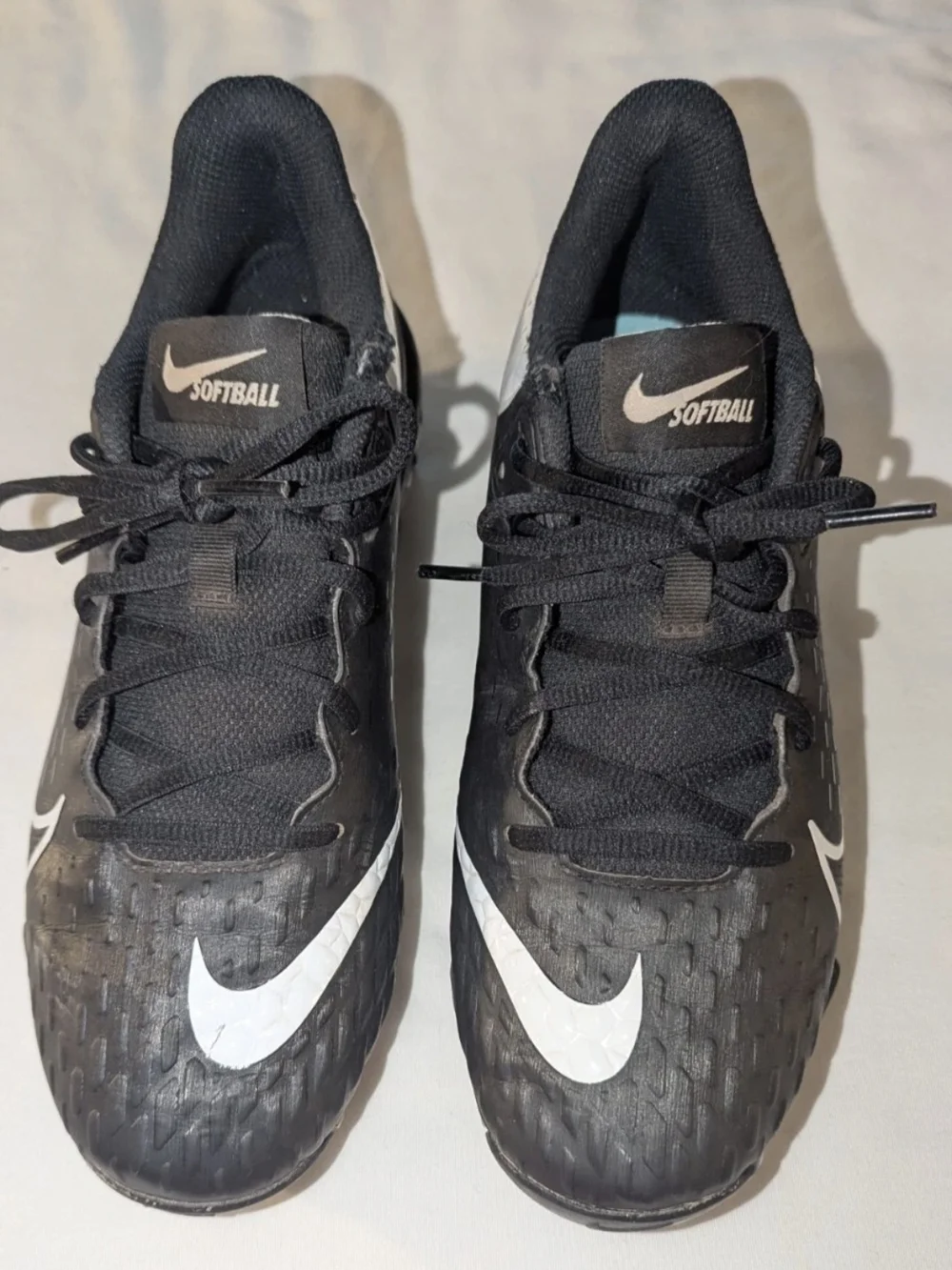 Nike Men's Baseball/Softball Cleats Black/White US 8 Medium